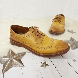 Ted Baker Nessibit Wingtip Oxford Brogues Camel Tan Men's Size 11